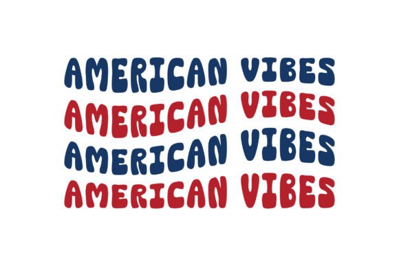 American Vibes Retro 4th of July SVG PNG