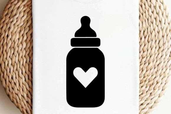 Baby Milk Bottle Clipart Vector Design Review