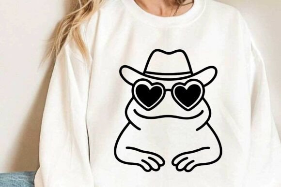 Frog with Heart Sunglass SVG PNG Vector Review