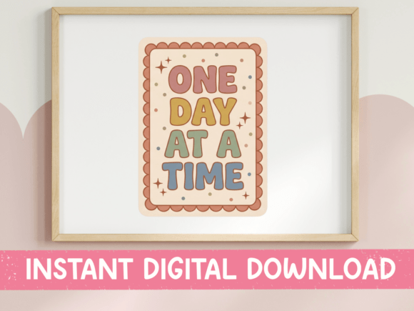 One Day at a Time Retro Wall Art SVG Review