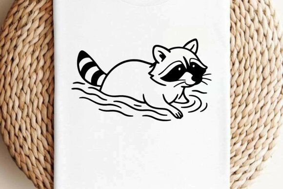 Raccoon Clipart Silhouette Vector Design Review