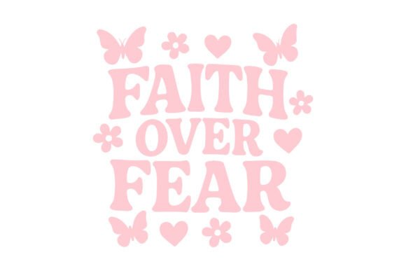 Retro Faith Over Fear SVG PNG Design Review