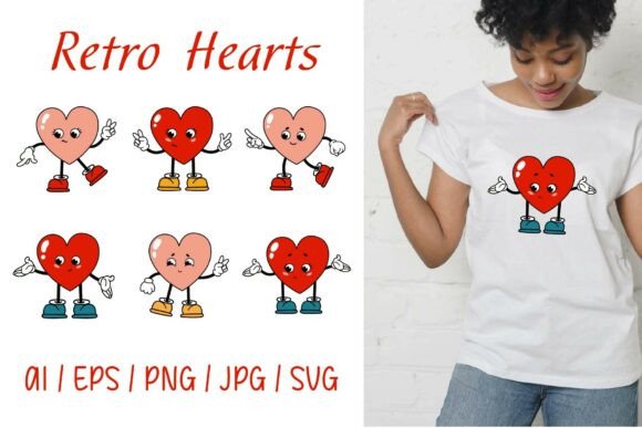 Retro Hearts Collection SVG File Review