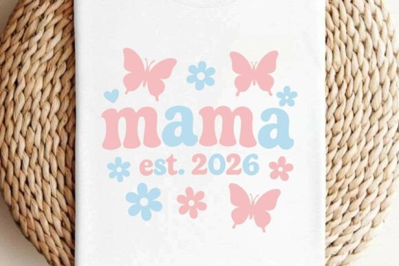 Retro Mama Est.2026 SVG T-shirt Design Review