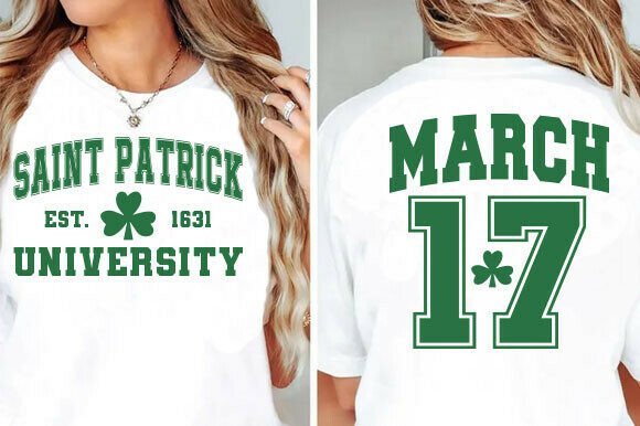 Saint Patrick University SVG PNG, Retro Review